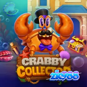 Tampilan antarmuka permainan slot Crabby Collector dengan tema bawah laut